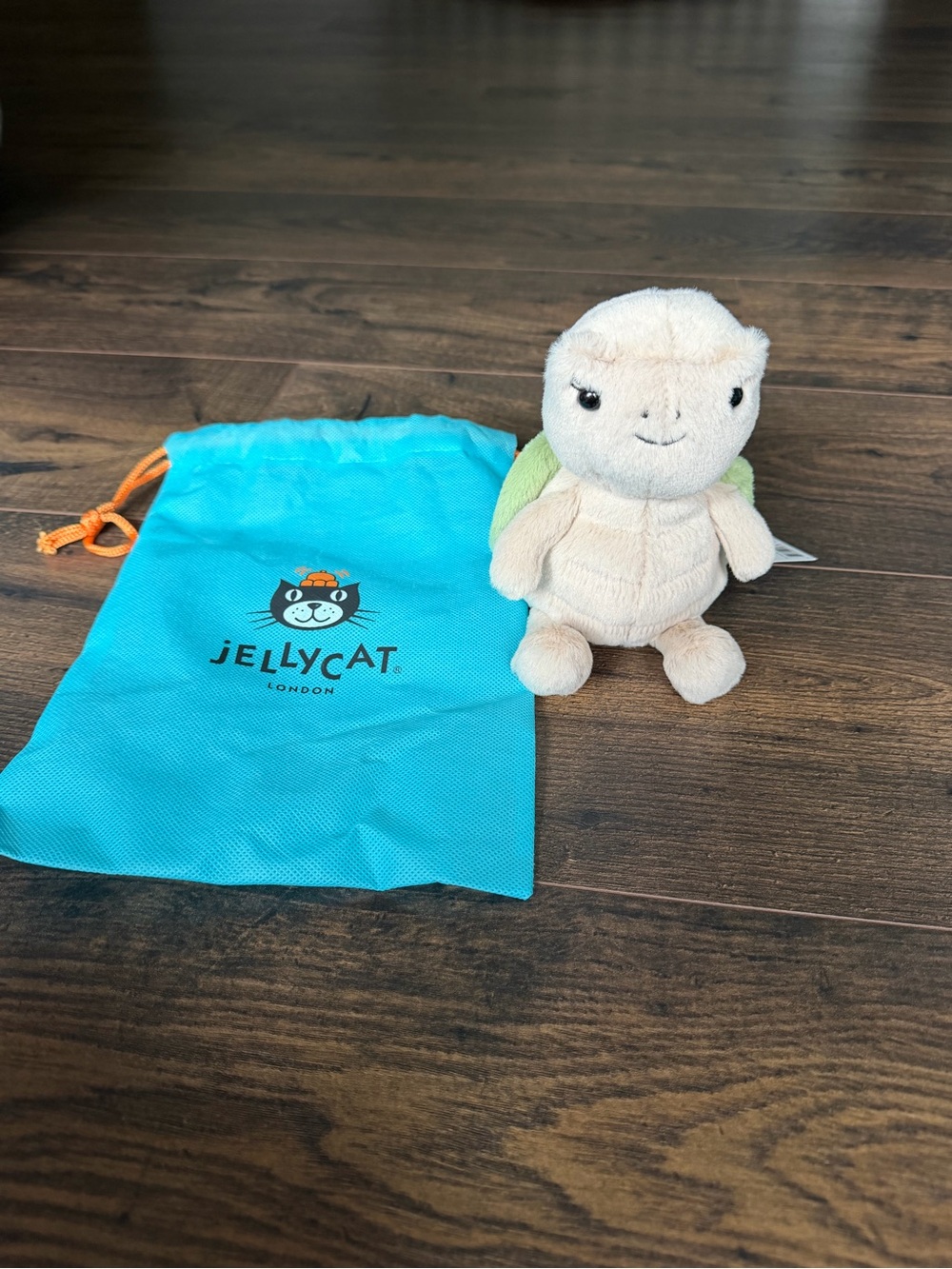 Jellycat Thimble Turtle Small Plush Stuffed Animal w/ Bag